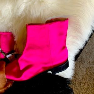 Silk like ankle boot